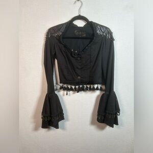 Lip service renaissance style top